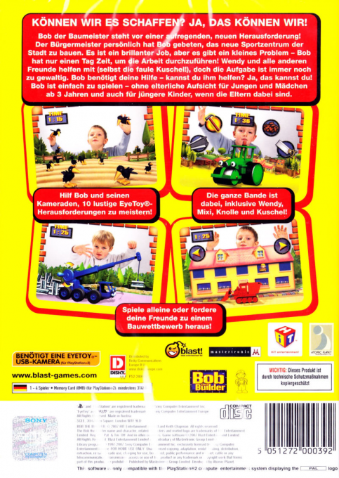 Bob The Builder — box-2D-back (DE)