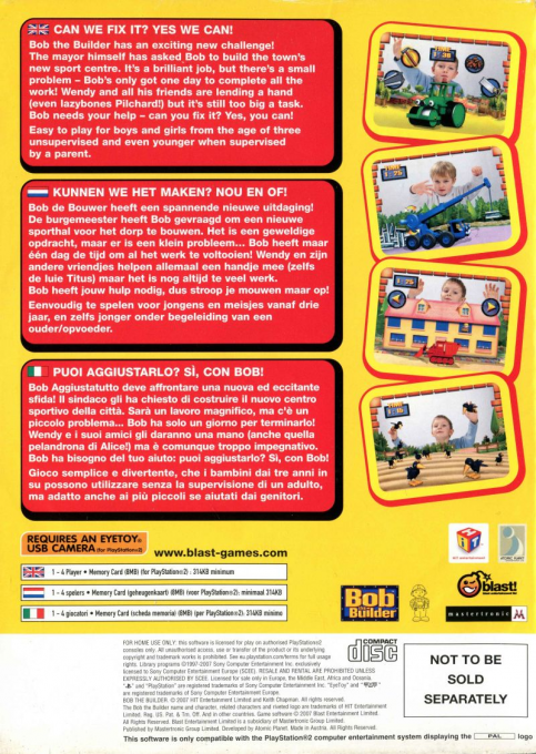 Bob The Builder — box-2D-back (EU)