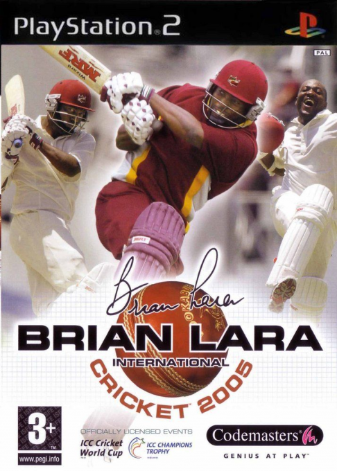 Brian Lara International Cricket 2005 box art