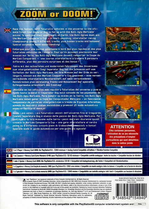 Butt-ugly Martians - Zoom Or Doom! — box-2D-back (EU)
