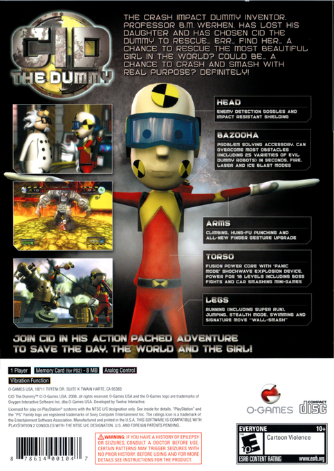 Cid The Dummy — box-2D-back (US)