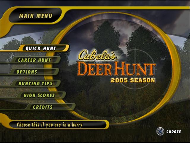Cabela's Deer Hunt - 2005 Season — sstitle (US)