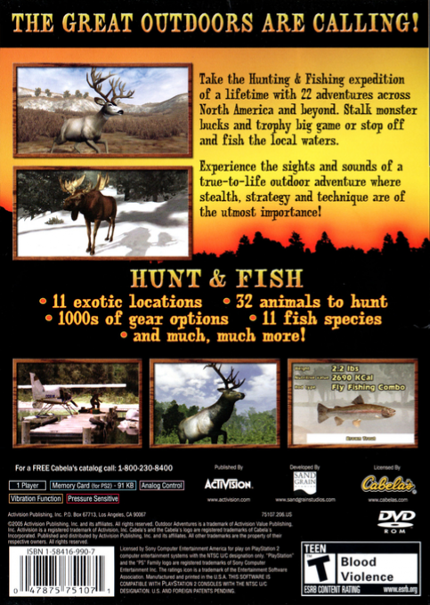 Cabela's Outdoor Adventures — box-2D-back (US)