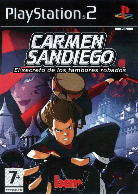 Carmen Sandiego - The Secret of the Stolen Drums — box-2D (SP)