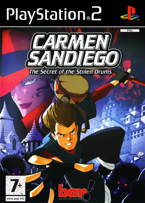 Carmen Sandiego - The Secret of the Stolen Drums — box-2D (EU)