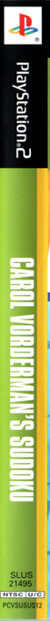 Carol Vorderman's Sudoku — box-2D-side (US)