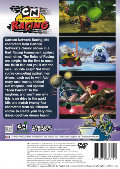 Cartoon Network Racing — box-2D-back (EU)