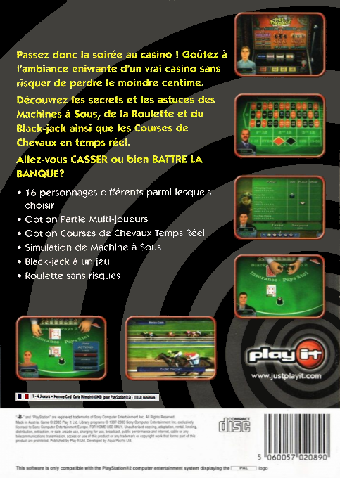 Casino Challenge — box-2D-back (FR)