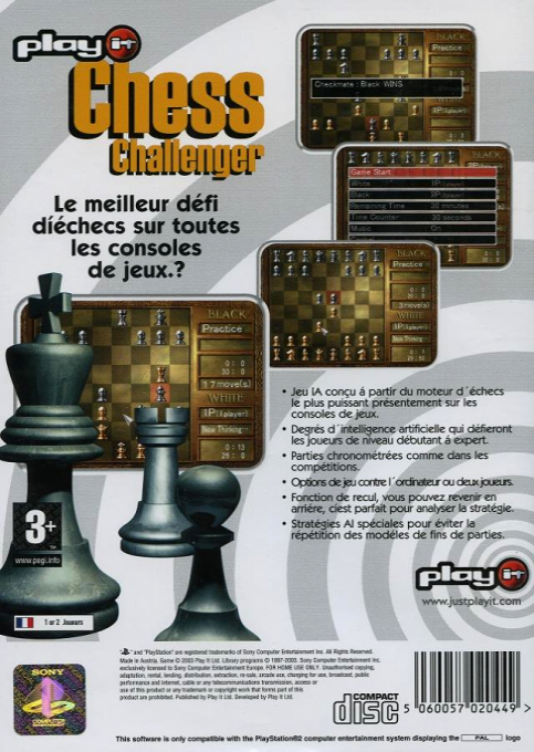 Chess Challenger — box-2D-back (FR)