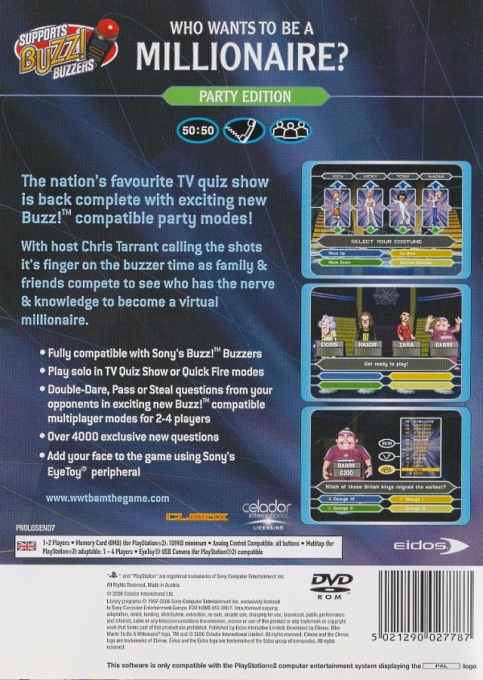 Who Wants To Be A Millionaire - Party Edition — box-2D-back (EU)