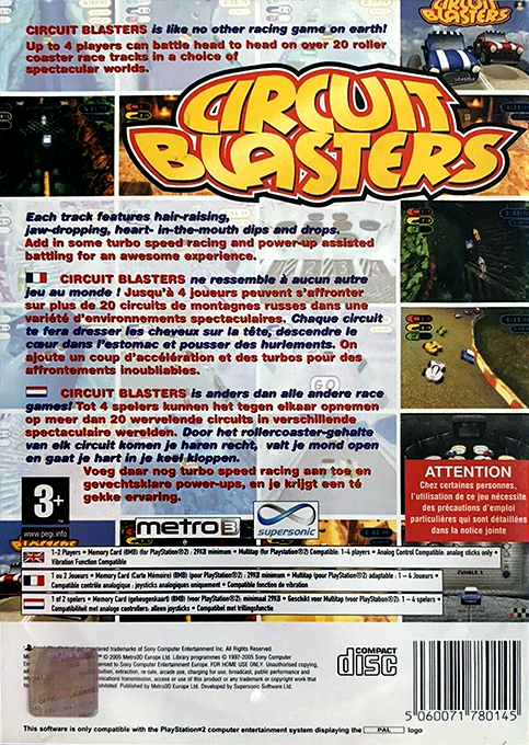 Circuit Blasters — box-2D-back (FR)