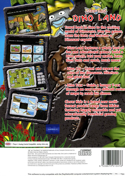 Clever Kids - Dino Land — box-2D-back (EU)