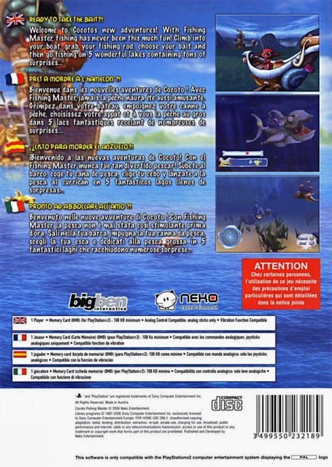 Cocoto Fishing Master — box-2D-back (EU)