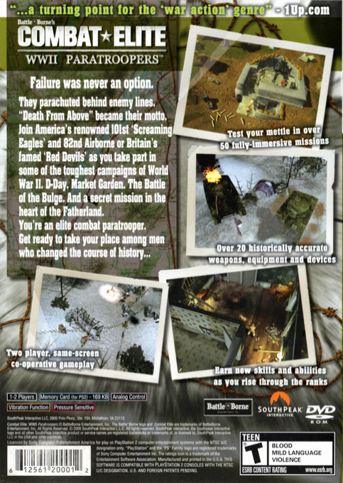 Combat Elite - Wwii Paratroopers — box-2D-back (US)