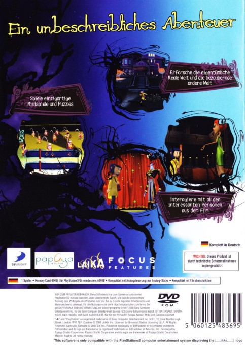 Coraline — box-2D-back (DE)