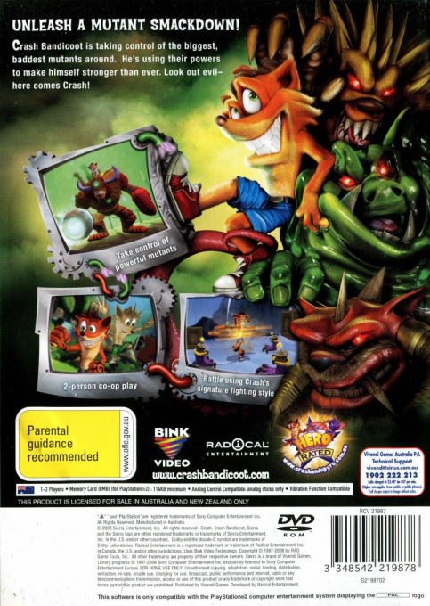 Crash - Mind over Mutant — box-2D-back (AU)