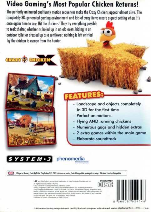 Crazy Chicken X — box-2D-back (EU)