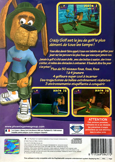 Crazy Golf — box-2D-back (FR)