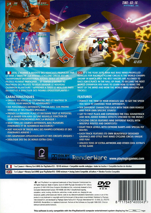 Cyclone Circus — box-2D-back (EU)