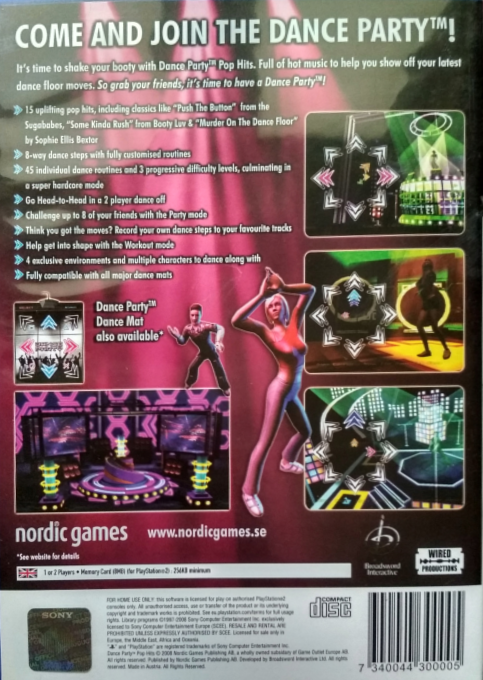 Dance Party Pop Hits — box-2D-back (EU)