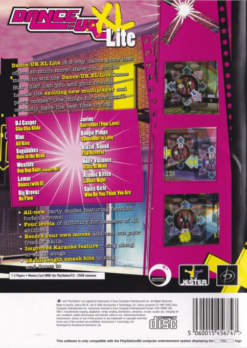 Dance - Uk Xl Lite — box-2D-back (EU)