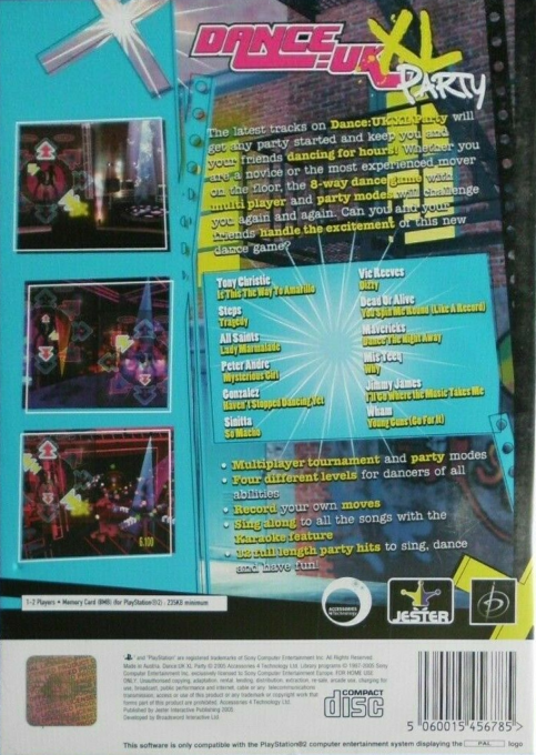 Dance - Uk Xl Party — box-2D-back (EU)
