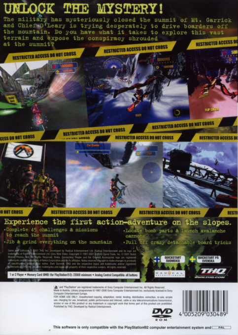Dark Summit — box-2D-back (EU)