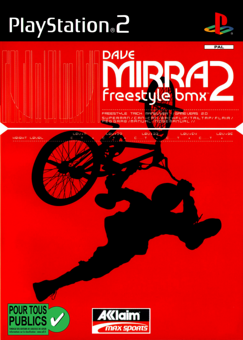Dave Mirra Freestyle Bmx 2 — box-2D (FR)