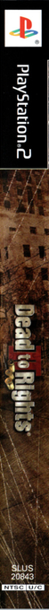 Dead to Rights II — box-2D-side (US)