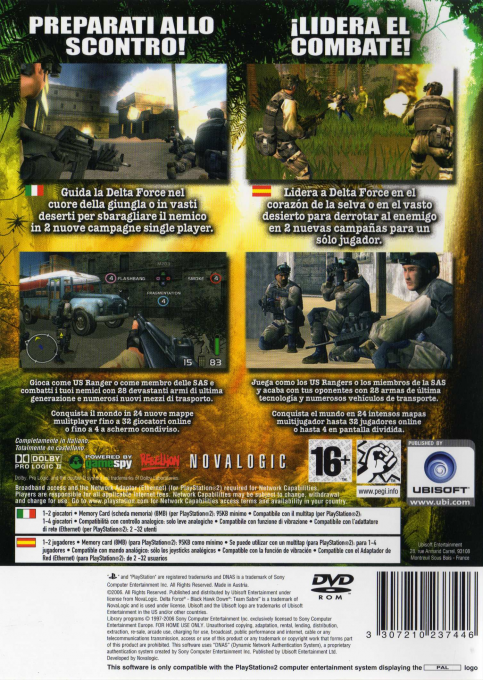 Delta Force - Black Hawk Down - Team Sabre — box-2D-back (SP)