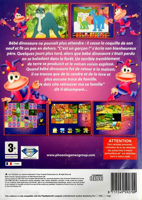 Dinosaur Adventure — box-2D-back (FR)