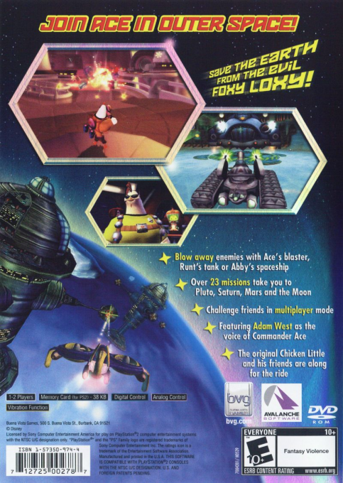 Chicken Little - Ace in Action — box-2D-back (US)