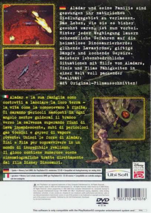 Disney's Dinosaur — box-2D-back (DE)