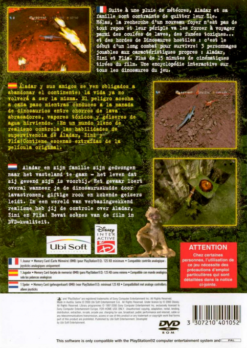 Disney's Dinosaur — box-2D-back (EU)