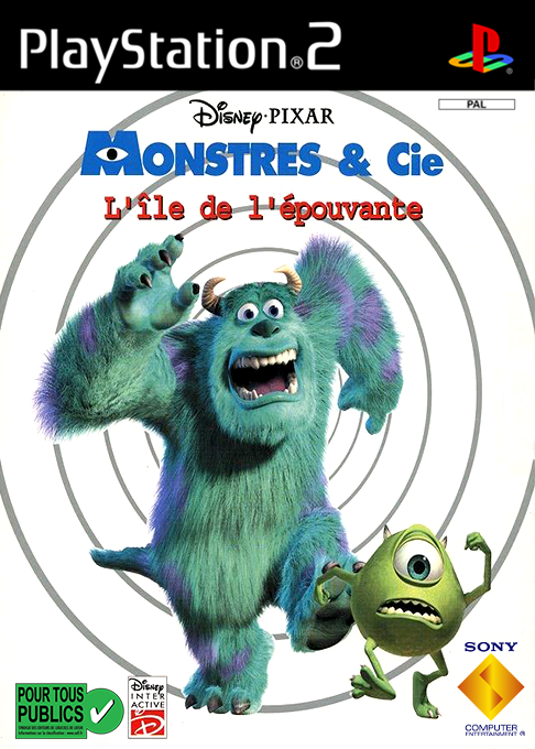 Disney Pixar Monsters, Inc. - Scare Island — box-2D (FR)