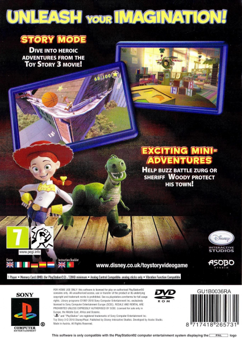 Disney Pixar Toy Story 3 — box-2D-back (EU)