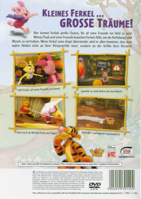 Disney's Piglet's Big Game — box-2D-back (DE)