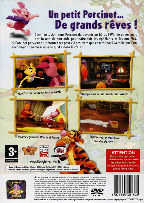 Disney's Piglet's Big Game — box-2D-back (FR)