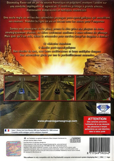 Doomsday Racers — box-2D-back (FR)