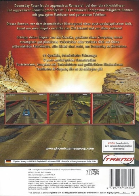 Doomsday Racers — box-2D-back (DE)