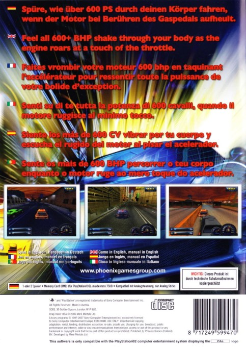 Drag Racer Usa — box-2D-back (DE)
