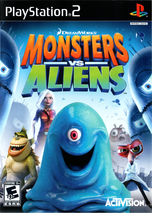 Dreamworks Monsters Vs. Aliens box art