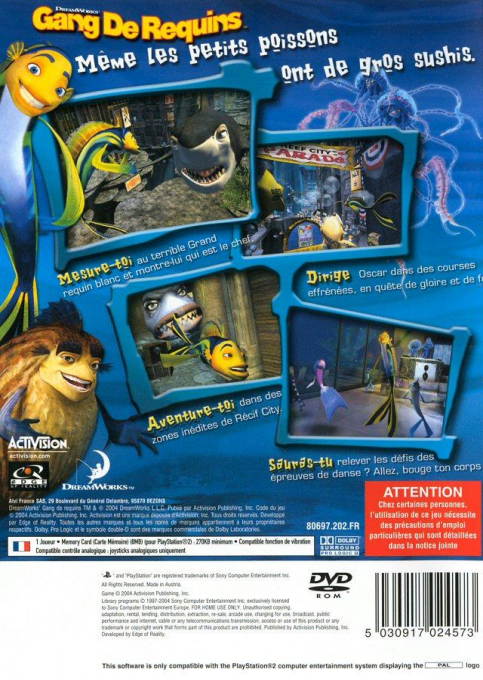 Shark Tale — box-2D-back (FR)