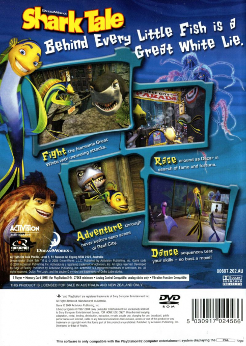Shark Tale — box-2D-back (AU)