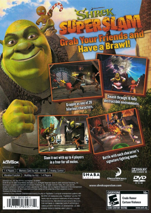 Shrek SuperSlam — box-2D-back (US)