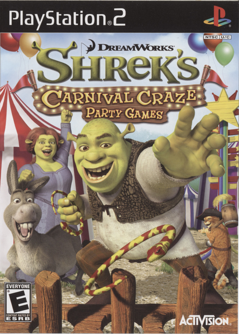 Dreamworks Shrek's Carnival Craze - Party Games box art