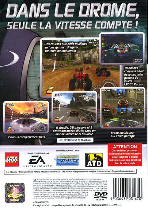 Drome Racers — box-2D-back (FR)