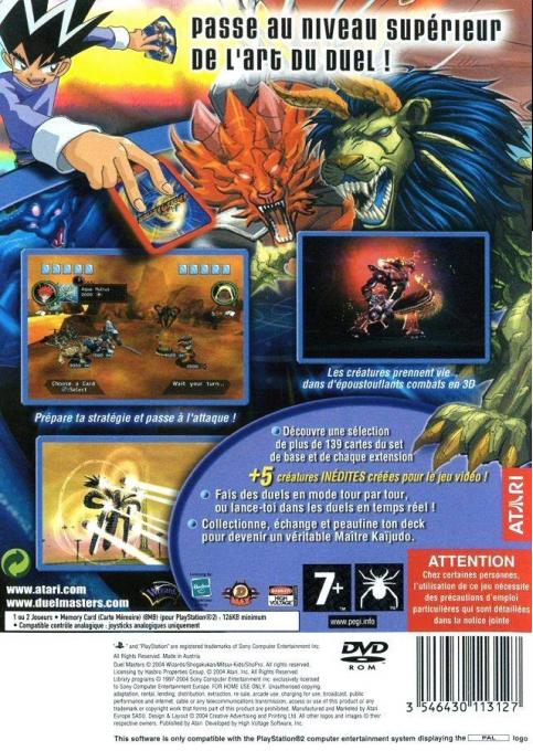 Duel Masters — box-2D-back (FR)