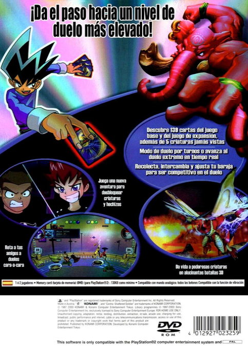 Duel Masters — box-2D-back (SP)
