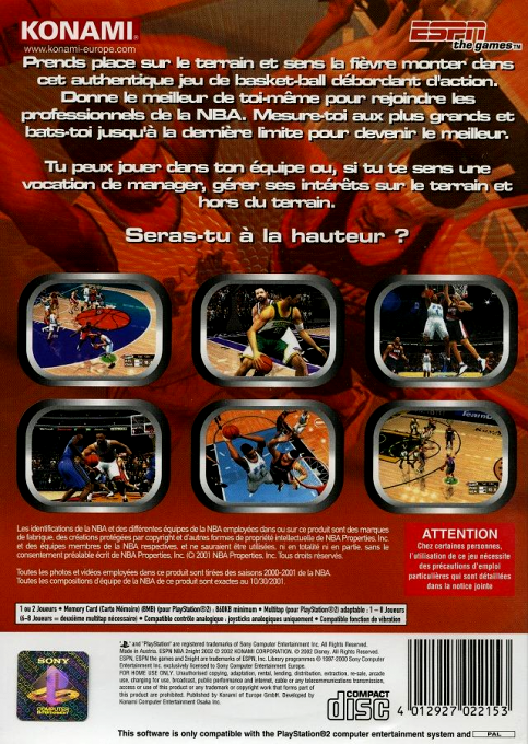 Espn Nba 2 Night 2002 — box-2D-back (FR)